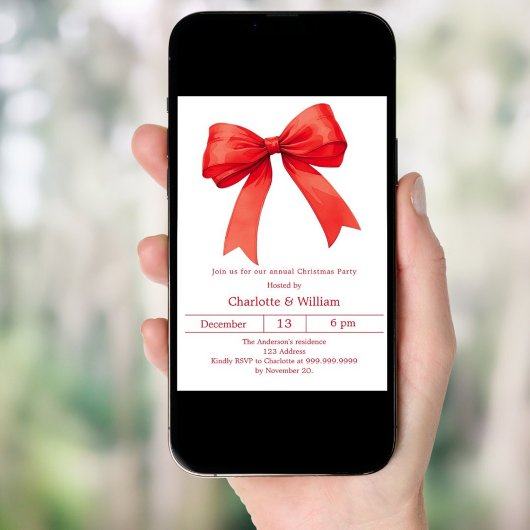 Weihnachts-Party Einladung