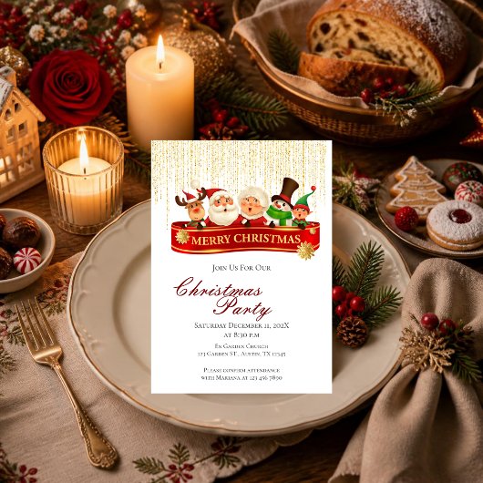 Weihnachts-Party Einladung