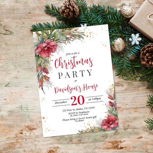 Weihnachts-Party Einladung