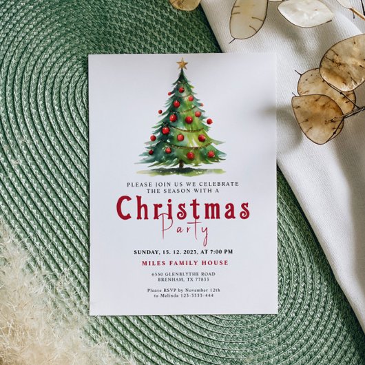 Weihnachts-Party Einladung