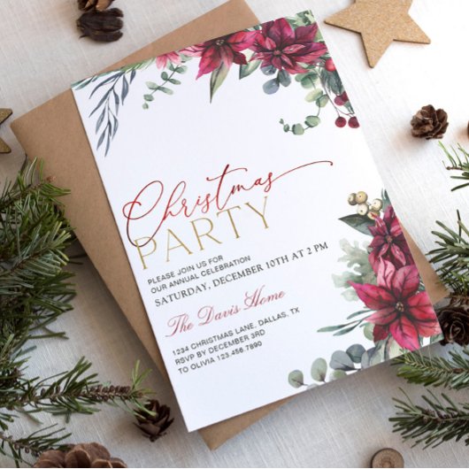 Weihnachts-Party Einladung