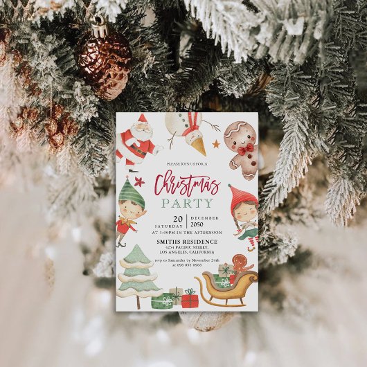 Weihnachts-Party Einladung