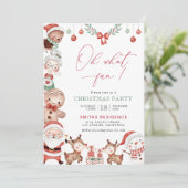 Weihnachts-Party Einladung (Stehend Vorderseite)