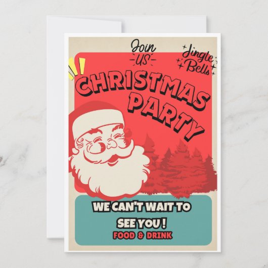 Weihnachts-Party Einladung (Vorderseite)