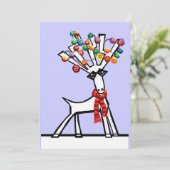 Weihnachts-Party Einladung (Stehend Vorderseite)