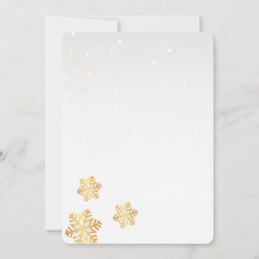 Weihnachts-Party Einladung (Rückseite)