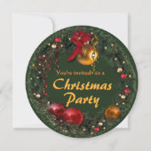 Weihnachts-Party Einladung (Vorderseite)