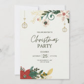 Weihnachts-Party Einladung (Vorderseite)