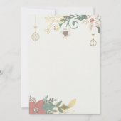 Weihnachts-Party Einladung (Rückseite)