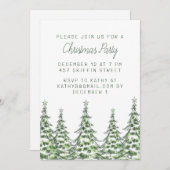 Weihnachts-Party Einladung (Vorne/Hinten)