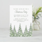 Weihnachts-Party Einladung (Stehend Vorderseite)