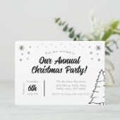 Weihnachts-Party Einladung (Stehend Vorderseite)