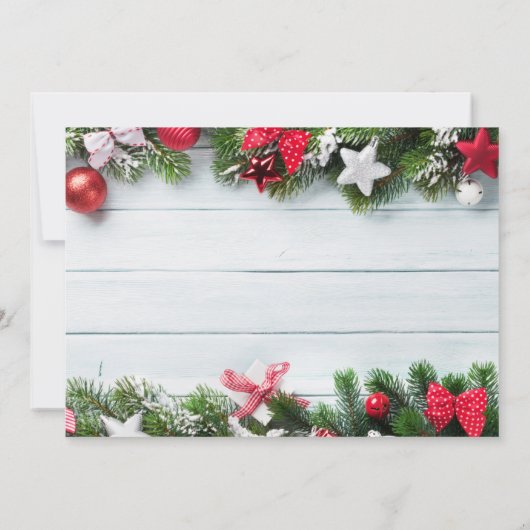 Weihnachts-Party Einladung (Rückseite)