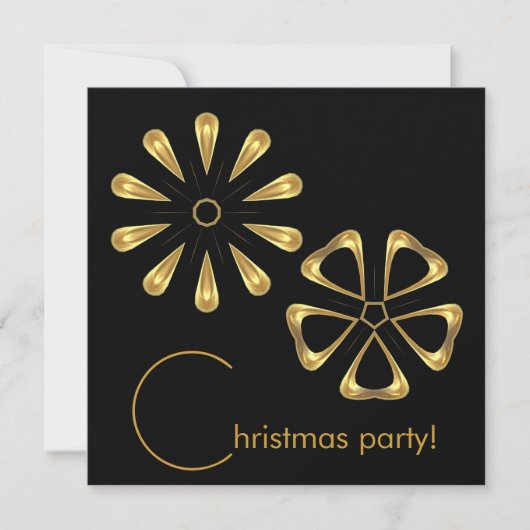 Weihnachts-Party Einladung (Vorderseite)