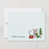 Weihnachts-Party Einladung (Rückseite)