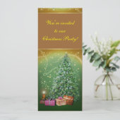 Weihnachts-Party Einladung (Stehend Vorderseite)