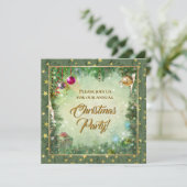 Weihnachts-Party Einladung (Stehend Vorderseite)