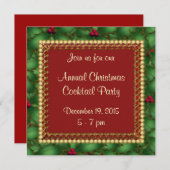 Weihnachts-Party Einladung (Vorne/Hinten)
