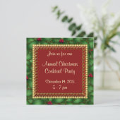 Weihnachts-Party Einladung (Stehend Vorderseite)