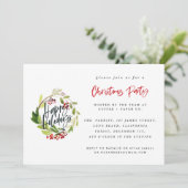 Weihnachts-Party Einladung (Stehend Vorderseite)