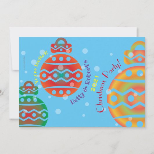 Weihnachts-Party Einladung (Vorderseite)