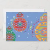 Weihnachts-Party Einladung (Rückseite)