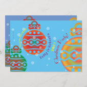 Weihnachts-Party Einladung (Vorne/Hinten)