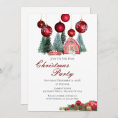 Weihnachts-Party Einladung (Vorne/Hinten)