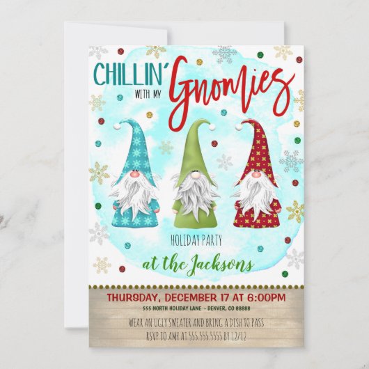 Weihnachts-Party Einladung (Vorderseite)