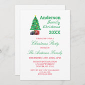 Weihnachts-Party Einladung (Vorne/Hinten)