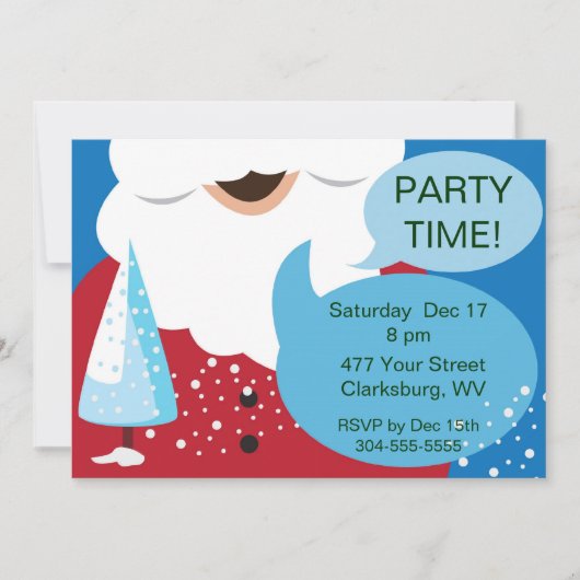 Weihnachts-Party Einladung (Vorderseite)