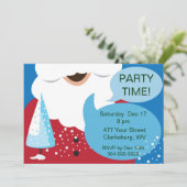 Weihnachts-Party Einladung (Stehend Vorderseite)