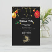 Weihnachts-Party Einladung (Stehend Vorderseite)