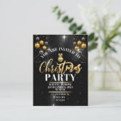 Weihnachts-Party Einladung (Stehend Vorderseite)