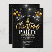 Weihnachts-Party Einladung (Vorne/Hinten)