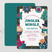 Weihnachts-Party Einladung (Vorne/Hinten)