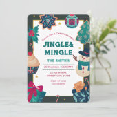 Weihnachts-Party Einladung (Stehend Vorderseite)