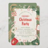 Weihnachts-Party Einladung (Vorne/Hinten)