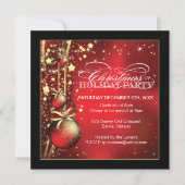 Weihnachts-Party Einladung (Vorderseite)