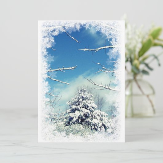 Weihnachts-Party Einladung (Stehend Vorderseite)