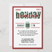 Weihnachts-Party Einladung (Vorderseite)