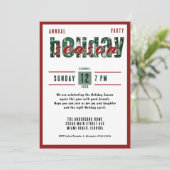 Weihnachts-Party Einladung (Stehend Vorderseite)