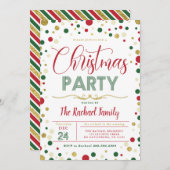 Weihnachts-Party Einladung (Vorne/Hinten)