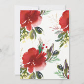 Weihnachts-Party Einladung (Rückseite)