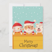 Weihnachts-Party Einladung (Rückseite)