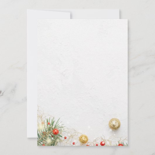 Weihnachts-Party Einladung (Rückseite)