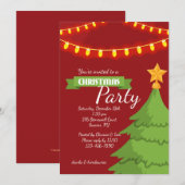 Weihnachts-Party Einladung (Vorne/Hinten)