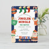 Weihnachts-Party Einladung (Stehend Vorderseite)