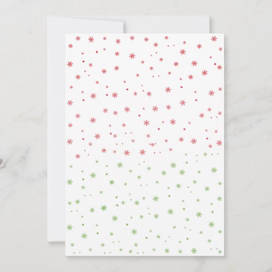 Weihnachts-Party Einladung (Rückseite)