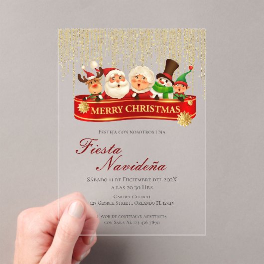 Weihnachts-Party Einladung (Insitu (Handheld))